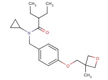 N-cyclopropyl-2-ethyl-N-{4-[(3-methyl-3-oxetanyl)methoxy]benzyl}butanamide