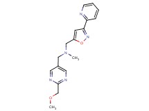 1-[2-(methoxymethyl)pyrimidin-5-yl]-N-methyl-N-[(3-pyridin-2-ylisoxazol-5-yl)methyl]methanamine
