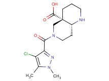 (4aS*,8aR*)-6-[(4-chloro-1,5-dimethyl-1H-pyrazol-3-yl)carbonyl]octahydro-1,6-naphthyridine-4a(2H)-carboxylic acid