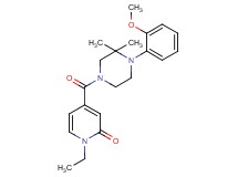 1-ethyl-4-{[4-(2-methoxyphenyl)-3,3-dimethyl-1-piperazinyl]carbonyl}-2(1H)-pyridinone