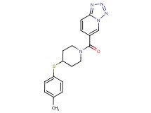 6-({4-[(4-methylphenyl)thio]piperidin-1-yl}carbonyl)tetrazolo[1,5-a]pyridine