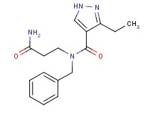 N-(3-amino-3-oxopropyl)-N-benzyl-3-ethyl-1H-pyrazole-4-carboxamide