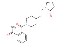 1-{2-[1-(2-acetylbenzoyl)-4-piperidinyl]ethyl}-2-pyrrolidinone