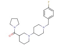 1'-(4-fluorobenzyl)-3-(pyrrolidin-1-ylcarbonyl)-1,4'-bipiperidine