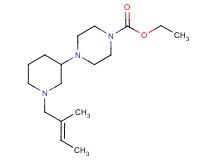 ethyl 4-{1-[(2E)-2-methyl-2-buten-1-yl]-3-piperidinyl}-1-piperazinecarboxylate