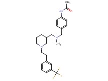 N-[4-({methyl[(1-{2-[3-(trifluoromethyl)phenyl]ethyl}-3-piperidinyl)methyl]amino}methyl)phenyl]acetamide