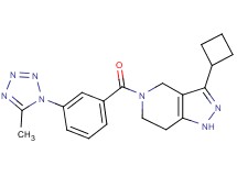 3-cyclobutyl-5-[3-(5-methyl-1H-tetrazol-1-yl)benzoyl]-4,5,6,7-tetrahydro-1H-pyrazolo[4,3-c]pyridine