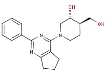 (3R*,4R*)-4-(hydroxymethyl)-1-(2-phenyl-6,7-dihydro-5H-cyclopenta[d]pyrimidin-4-yl)-3-piperidinol
