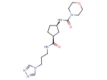 N-[(1R*,3S*)-3-({[3-(4H-1,2,4-triazol-4-yl)propyl]amino}carbonyl)cyclopentyl]-4-morpholinecarboxamide