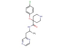 4-(4-chlorophenoxy)-N-[1-methyl-2-(2-pyrazinyl)ethyl]-4-piperidinecarboxamide hydrochloride