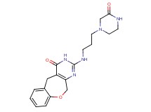 2-{[3-(3-oxopiperazin-1-yl)propyl]amino}-5,11-dihydro[1]benzoxepino[3,4-d]pyrimidin-4(3H)-one