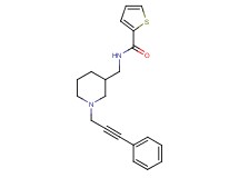 N-{[1-(3-phenyl-2-propyn-1-yl)-3-piperidinyl]methyl}-2-thiophenecarboxamide
