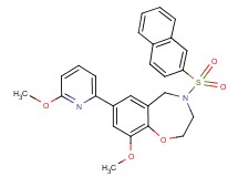 9-methoxy-7-(6-methoxy-2-pyridinyl)-4-(2-naphthylsulfonyl)-2,3,4,5-tetrahydro-1,4-benzoxazepine
