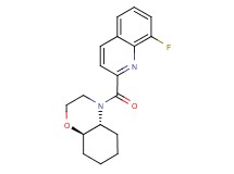 (4aR*,8aR*)-4-[(8-fluoro-2-quinolinyl)carbonyl]octahydro-2H-1,4-benzoxazine