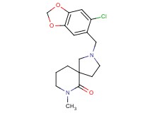 2-[(6-chloro-1,3-benzodioxol-5-yl)methyl]-7-methyl-2,7-diazaspiro[4.5]decan-6-one
