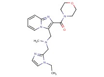 1-(1-ethyl-1H-imidazol-2-yl)-N-methyl-N-{[2-(4-morpholinylcarbonyl)imidazo[1,2-a]pyridin-3-yl]methyl}methanamine