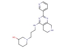 1-{3-[(2-pyridin-3-yl-5,6,7,8-tetrahydropyrido[3,4-d]pyrimidin-4-yl)amino]propyl}piperidin-3-ol