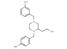 3-{[3-(2-hydroxyethyl)-4-(4-methylbenzyl)-1-piperazinyl]methyl}phenol