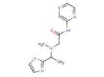 2-{methyl[1-(1,3-thiazol-2-yl)ethyl]amino}-N-pyrazin-2-ylacetamide