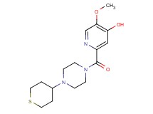 5-methoxy-2-{[4-(tetrahydro-2H-thiopyran-4-yl)-1-piperazinyl]carbonyl}-4-pyridinol