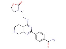 4-(4-{[2-(2-oxo-1,3-oxazolidin-3-yl)ethyl]amino}-5,6,7,8-tetrahydropyrido[3,4-d]pyrimidin-2-yl)benzamide hydrochloride