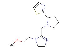 2-(1-{[1-(2-methoxyethyl)-1H-imidazol-2-yl]methyl}pyrrolidin-2-yl)-1,3-thiazole