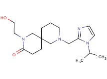 2-(2-hydroxyethyl)-8-[(1-isopropyl-1H-imidazol-2-yl)methyl]-2,8-diazaspiro[5.5]undecan-3-one