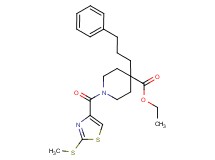 ethyl 1-{[2-(methylthio)-1,3-thiazol-4-yl]carbonyl}-4-(3-phenylpropyl)-4-piperidinecarboxylate