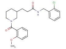 N-(2-chlorobenzyl)-3-[1-(2-methoxybenzoyl)-3-piperidinyl]propanamide