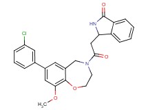 3-{2-[7-(3-chlorophenyl)-9-methoxy-2,3-dihydro-1,4-benzoxazepin-4(5H)-yl]-2-oxoethyl}-1-isoindolinone