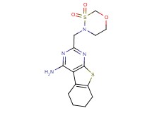 2-[(3,3-dioxido-1,3,4-oxathiazinan-4-yl)methyl]-5,6,7,8-tetrahydro[1]benzothieno[2,3-d]pyrimidin-4-amine