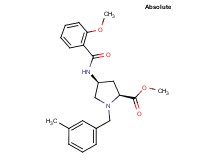 methyl (4S)-4-[(2-methoxybenzoyl)amino]-1-(3-methylbenzyl)-L-prolinate
