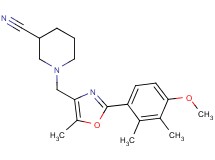 1-{[2-(4-methoxy-2,3-dimethylphenyl)-5-methyl-1,3-oxazol-4-yl]methyl}piperidine-3-carbonitrile