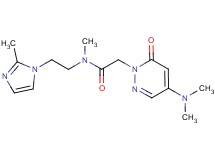 2-[4-(dimethylamino)-6-oxopyridazin-1(6H)-yl]-N-methyl-N-[2-(2-methyl-1H-imidazol-1-yl)ethyl]acetamide