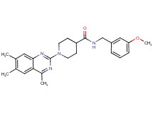N-(3-methoxybenzyl)-1-(4,6,7-trimethyl-2-quinazolinyl)-4-piperidinecarboxamide