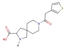 8-(3-thienylacetyl)-2,8-diazaspiro[4.5]decane-3-carboxylic acid