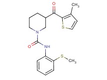 3-[(3-methyl-2-thienyl)carbonyl]-N-[2-(methylthio)phenyl]-1-piperidinecarboxamide
