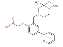 {4-pyridin-2-yl-2-[(3,3,4-trimethylpiperazin-1-yl)methyl]phenoxy}acetic acid