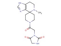 3-[2-(5-methyl-1,5,6,7-tetrahydro-1'H-spiro[imidazo[4,5-c]pyridine-4,4'-piperidin]-1'-yl)-2-oxoethyl]imidazolidine-2,4-dione