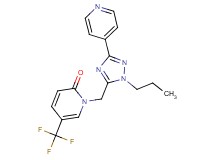 1-[(1-propyl-3-pyridin-4-yl-1H-1,2,4-triazol-5-yl)methyl]-5-(trifluoromethyl)pyridin-2(1H)-one