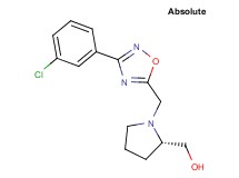 ((2S)-1-{[3-(3-chlorophenyl)-1,2,4-oxadiazol-5-yl]methyl}-2-pyrrolidinyl)methanol