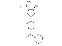rel-(3R,4S)-4-isopropyl-1-[5-(4-morpholinylcarbonyl)-2-pyridinyl]-3-pyrrolidinamine dihydrochloride