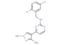 N-(2,5-dichlorobenzyl)-4-(1,3-dimethyl-1H-pyrazol-4-yl)pyrimidin-2-amine