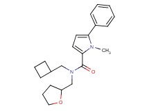 N-(cyclobutylmethyl)-1-methyl-5-phenyl-N-(tetrahydrofuran-2-ylmethyl)-1H-pyrrole-2-carboxamide