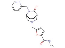 N-methyl-5-{[(1S*,5R*)-7-oxo-6-(2-pyridinylmethyl)-3,6-diazabicyclo[3.2.2]non-3-yl]methyl}-2-furamide