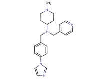 N-[4-(1H-imidazol-1-yl)benzyl]-1-methyl-N-(4-pyridinylmethyl)-4-piperidinamine