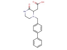 [1-(4-biphenylylmethyl)-3-oxo-2-piperazinyl]acetic acid