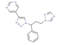 5-{1-[1-phenyl-3-(1H-1,2,4-triazol-1-yl)propyl]-1H-1,2,3-triazol-4-yl}pyrimidine