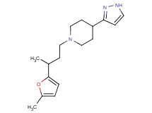 1-[3-(5-methyl-2-furyl)butyl]-4-(1H-pyrazol-3-yl)piperidine