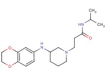 3-[3-(2,3-dihydro-1,4-benzodioxin-6-ylamino)-1-piperidinyl]-N-isopropylpropanamide